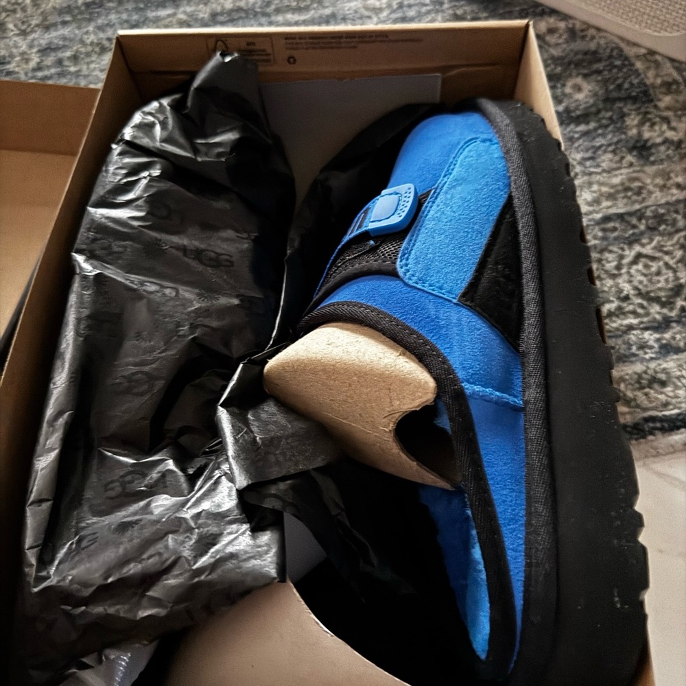 UGG Men's Blue and Black Slip-Ons
